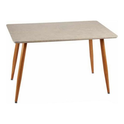 Side table Gift Decor White Brown Wood 70 x 120 x 75 cm Stone