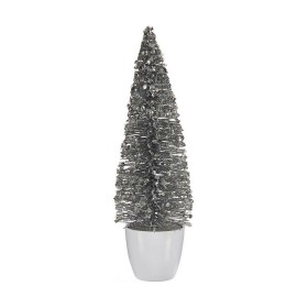 Sapin de Noël Krist+ Blanc Argenté Argent Plastique 10 x 33 x 10 cm Sapin de Noël Krist+ Blanc Argenté Argent Plastique 10 x 33 x 10 cm