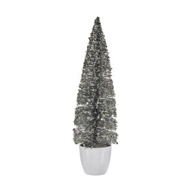 Sapin de Noël Krist+ Blanc Argenté Argent Plastique 10 x 38 x 10 cm Sapin de Noël Krist+ Blanc Argenté Argent Plastique 10 x 38 x 10 cm