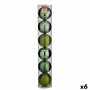 Lot de boules de Noël Krist+ Vert Plastique Ø 12 cm 6 Pièces (6 Unités)