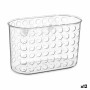 Bath Organiser Caddy Berilo Transparent PVC Plastic 19,3 x 12 x 9 cm (12 Units)