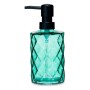 Distributeur de Savon Berilo Vert Verre Plastique Diamant 360 ml 410 ml 9 x 18 x 7 cm (12 Unités)