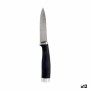Peeler Knife Kinvara Black Silver Stainless steel Plastic 2,5 x 20 x 1,5 cm 20 x 1,5 x 2,5 cm (12 Units)