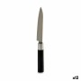 Kitchen Knife Kinvara Black Silver Stainless steel Plastic 2,7 x 24,3 x 1,8 cm (12 Units)