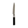 Kitchen Knife Kinvara Black Silver Stainless steel Plastic 2,7 x 24,3 x 1,8 cm (12 Units)