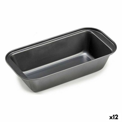 Rectangular Mould Kinvara Dark grey Metal Carbon steel 25 x 6,2 x 13 cm 13 x 6,2 x 25,3 cm (12 Units)