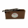 Planter Stefanplast Brown PVC 13 x 11 x 28,5 cm 29 x 11 x 12,5 cm (12 Units)