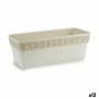 Jardinière Stefanplast Orfeo Blanc Plastique 18,5 x 17 x 49,3 cm (12 Unités)