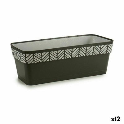 Jardinière Stefanplast Orfeo Anthracite Plastique 18 x 17 x 49,5 cm (12 Unités)