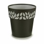 Self-watering flowerpot Stefanplast Cloe Anthracite Plastic 19 x 19 x 19 cm (12 Units)