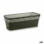 Jardinière Stefanplast Cloe Anthracite Plastique 49,5 x 17 x 19 cm (12 Unités)