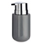 Soap Dispenser Berilo Grey Silver Metal Ceramic 350 ml 7 x 14,5 x 8,5 cm (6 Units)