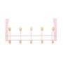 Door Coat Rack Berilo Pink Wood Metal 35 x 17 x 15 cm (6 Units)