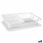 Draining Rack for Kitchen Sink Kinvara White 43,5 x 11 x 33,5 cm (4 Units)