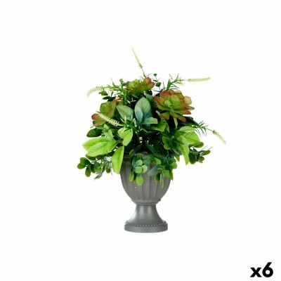 Plante décorative Ibergarden Plastique Verre 25 x 36 x 25 cm (4 Unités)