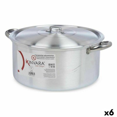Casserole avec Couvercle Kinvara Argenté 10 L 40 x 18 x 32 cm 40 x 18 x 32,3 cm (6 Unités)