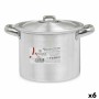 Marmite avec couvercle Kinvara Argenté Aluminium 23,5 x 15 x 18 cm (6 Unités)