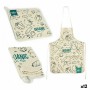 Ensemble de Cuisine Kinvara Organic Bleu Blanc Polyester 2 Pièces