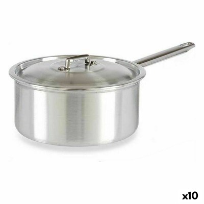Casserole avec couvercle Kinvara Argenté Aluminium 3 L 22 x 12 x 38 cm 28 x 12 x 22 cm 37 x 12 x 22 cm (10 Unités)