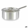 Saucepan with Lid Kinvara Silver Aluminium 3 L 22 x 12 x 38 cm 28 x 12 x 22 cm 37 x 12 x 22 cm (10 Units)