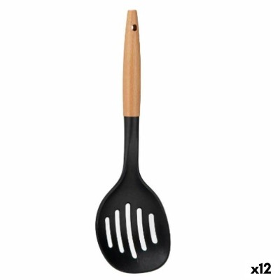 Skimmer Kinvara Black Natural Wood Plastic 11 x 35 x 4 cm 10,5 x 35 cm (12 Units)