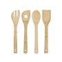 Set of Kitchen Utensils Kinvara Bamboo 8 x 34,5 x 3,2 cm (12 Units)