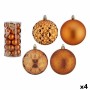 Set of Christmas balls Krist+ Orange PVC 8 cm (4 Units)