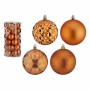 Lot de boules de Noël Krist+ Orange PVC 8 cm (4 Unités)