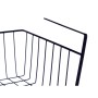 Basket for Kitchen Shelf Kinvara Black Metal Iron 42 x 14 x 26 cm 45 x 32 x 28 cm (12 Units)