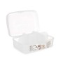 Boîte à compartiments Kinvara Transparent Plastique (12 Unités)
