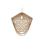 Ceiling Light Home ESPRIT Light brown Jute Wood 67 x 67 x 70 cm