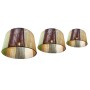 Écran de lampe Home ESPRIT Multicouleur Métal Fibre Naturel Urbaine 52 x 52 x 31 cm (3 Pièces)
