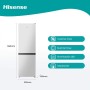 Réfrigérateur Combiné Hisense RB390N4AWE  186 Blanc 304 L