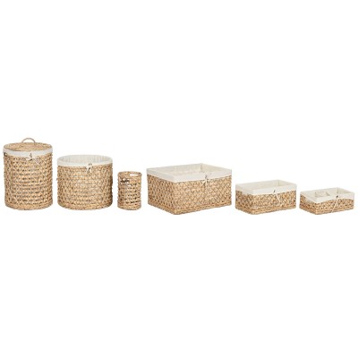 Boîte Décorative Home ESPRIT Naturel Jacinthe d'eau Tropical