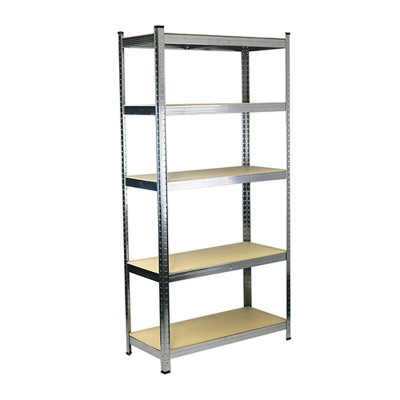 Shelves Ferrestock 875 Kg 90 x 40 x 180 cm Grey Wood Galvanised Steel MDF Wood 5 Shelves