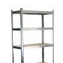 Étagère Ferrestock 875 Kg 90 x 40 x 180 cm Gris Bois acier galvanisé Bois MDF 5 Etagères