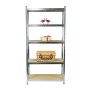 Étagère Ferrestock 875 Kg 90 x 40 x 180 cm Gris Bois acier galvanisé Bois MDF 5 Etagères