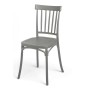 Chaise Gift Decor Gris polypropylène 42 x 81,5 x 45 cm Barres