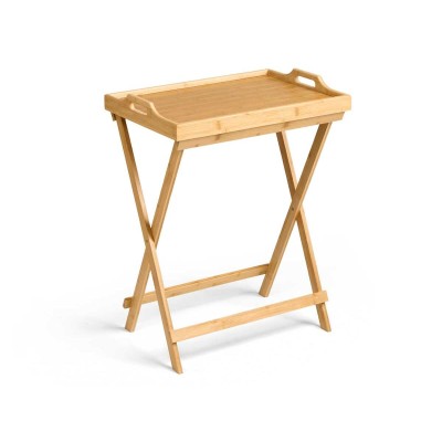 Table d'Appoint Pliable Kinvara Naturel 50 x 36 x 64,5 cm