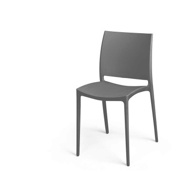 Chaise Gift Decor Gris polypropylène 41 x 79 x 46 cm