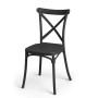 Chaise Gift Decor Noir polypropylène 44 x 82,5 x 46 cm Croix