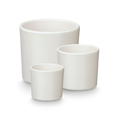 Set de pots Ibergarden Blanc Argile Ø 14 cm Ø 22 cm Ø 17 cm 3 Pièces