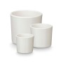 Set de pots Ibergarden Blanc Argile Ø 14 cm Ø 22 cm Ø 17 cm 3 Pièces