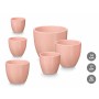 Set de pots Ibergarden Rose Argile Ø 14 cm Ø 22 cm Ø 17 cm 3 Pièces