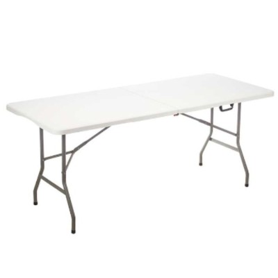 Folding Table Ibergarden White Grey 180 x 70 x 174 cm