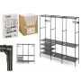 Garde-robe Kipit Noir Métal Tissu polypropylène 160 x 36 x 170 cm