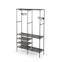 Garde-robe Kipit Noir Métal Tissu polypropylène 108 x 36 x 170 cm
