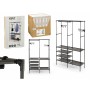 Garde-robe Kipit Noir Métal Tissu polypropylène 108 x 36 x 170 cm