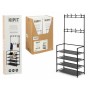 Coat rack with shelf Kipit Black Metal 60 x 26 x 155 cm