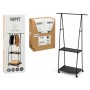 Coat rack with shelf Kipit Black Metal 84 x 43 x 156 cm